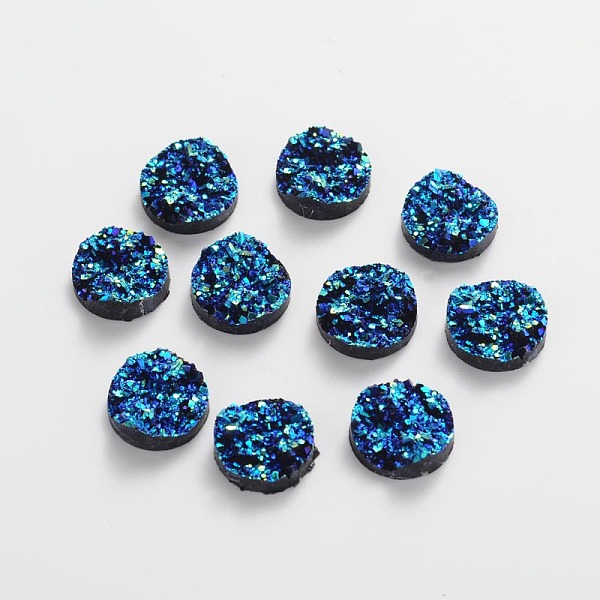 PandaHall Druzy Resin Cabochons, Flat Round, Dark Turquoise, 12x5mm Resin Flat Round Cyan
PandaHall Druzy Resin Cabochons, Flat Round, Dark Turquoise, 12x5mm Resin Flat Round Cyan