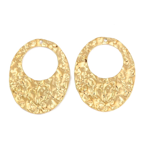 PandaHall Ion Plating(IP) 304 Stainless Steel Pendants, Textured Oval Charm, Real 18K Gold Plated, 44x34x2.1mm, Hole: 1.8mm 304 Stainless...
PandaHall Ion Plating(IP) 304 Stainless Steel Pendants, Textured Oval Charm, Real 18K Gold Plated, 44x34x2.1mm, Hole: 1.8mm 304 Stainless...