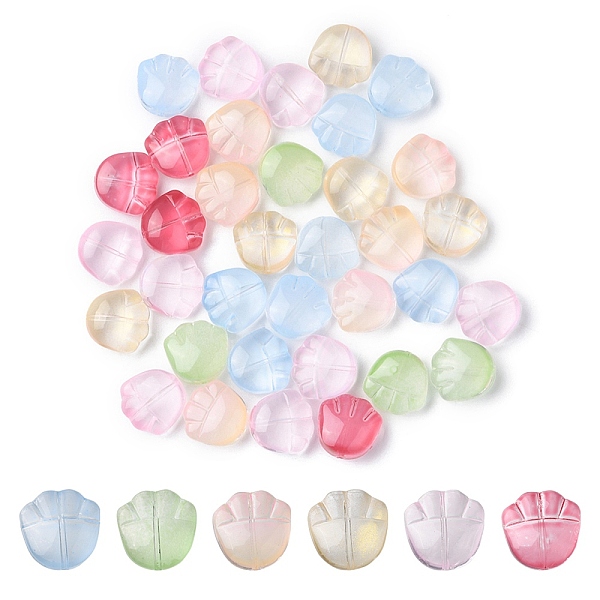 PandaHall 35Pcs Transparent Spray Painted Glass Beads, Bear Claw Print, Mixed Color, 14x14x7mm, Hole: 1mm Glass Palm Multicolor
PandaHall 35Pcs Transparent Spray Painted Glass Beads, Bear Claw Print, Mixed Color, 14x14x7mm, Hole: 1mm Glass Palm Multicolor