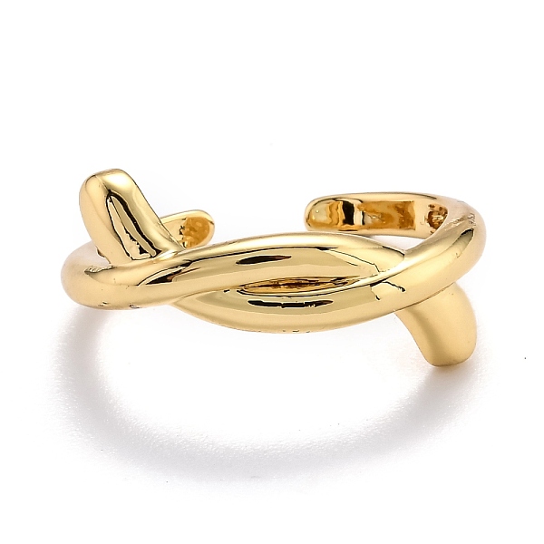 PandaHall Brass Cuff Rings, Open Rings, Knot, Real 18K Gold Plated, US Size 7 1/4(17.5mm) Brass
PandaHall Brass Cuff Rings, Open Rings, Knot, Real 18K Gold Plated, US Size 7 1/4(17.5mm) Brass