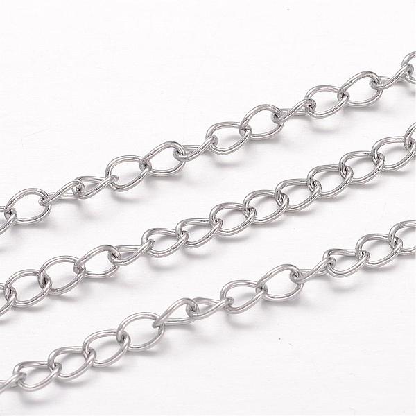 PandaHall 304 Stainless Steel Curb Chains, Twisted Chains, Unwelded, for Jewelry Making, Stainless Steel Color, 5x3.5x0.8mm 304 Stainless...
PandaHall 304 Stainless Steel Curb Chains, Twisted Chains, Unwelded, for Jewelry Making, Stainless Steel Color, 5x3.5x0.8mm 304 Stainless...