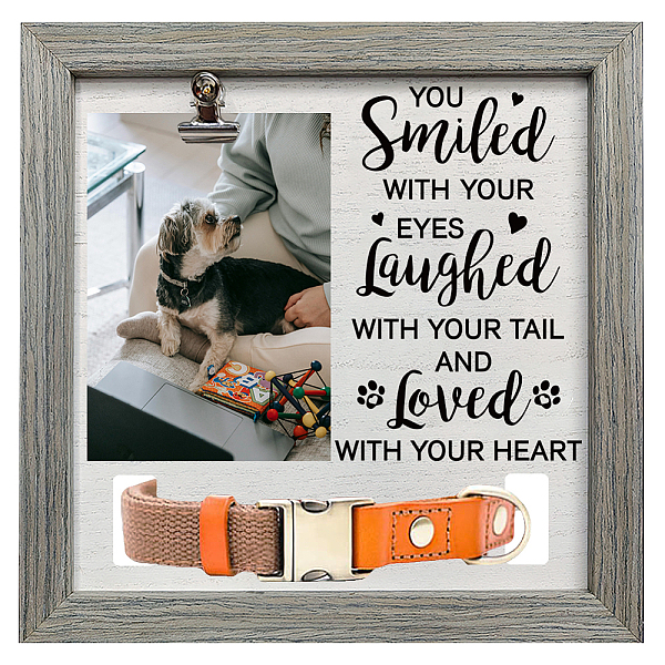 PandaHall MDF Pet Photo Frames, for Tabletop Display Photo Frame, Square with Word, Black, Paw Print, 230x230mm Wood Paw Print Black
PandaHall MDF Pet Photo Frames, for Tabletop Display Photo Frame, Square with Word, Black, Paw Print, 230x230mm Wood Paw Print Black