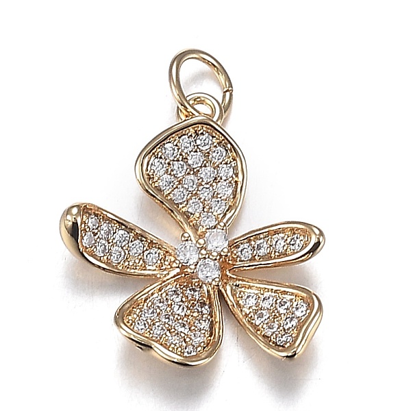 PandaHall Brass Micro Clear Cubic Zirconia Pendants, Long-Lasting Plated, 5-Petal Flower, Real 18K Gold Plated, 18x16.5x4.5mm, Hole: 3.5mm...
PandaHall Brass Micro Clear Cubic Zirconia Pendants, Long-Lasting Plated, 5-Petal Flower, Real 18K Gold Plated, 18x16.5x4.5mm, Hole: 3.5mm...