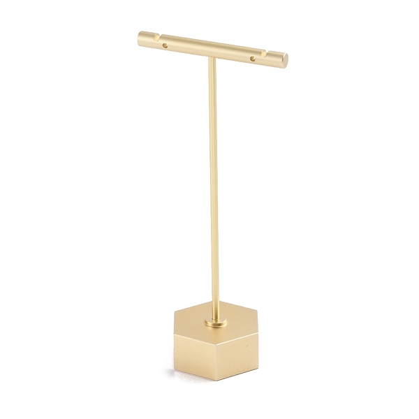 PandaHall Aluminum Alloy T- Shape Earring Display Stand, with Hexagon Pedestal, Golden, 3.9x6x13.6cm Aluminum Alloy
PandaHall Aluminum Alloy T- Shape Earring Display Stand, with Hexagon Pedestal, Golden, 3.9x6x13.6cm Aluminum Alloy