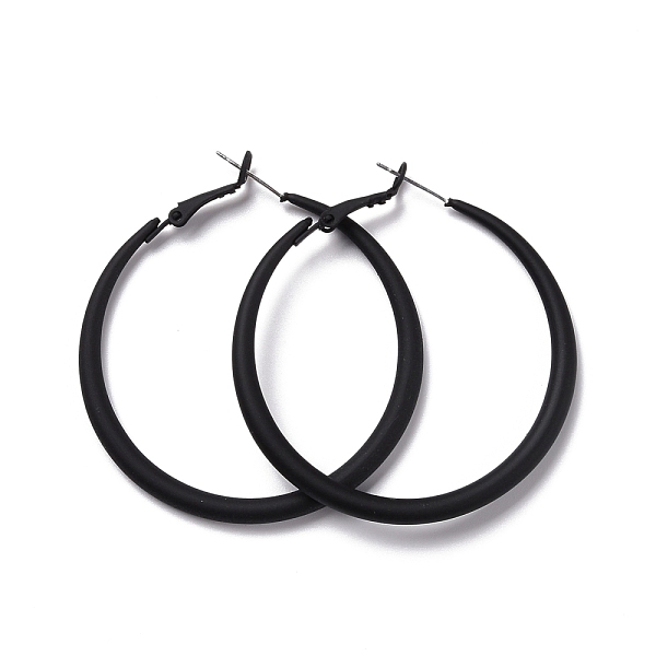 PandaHall Alloy Big Hoop Earrings for Women, Spray Earrings with 925 Sterling Silver Pin, Black, 6 Gauge, 50x4mm, Pin: 0.6mm Alloy Ring...
PandaHall Alloy Big Hoop Earrings for Women, Spray Earrings with 925 Sterling Silver Pin, Black, 6 Gauge, 50x4mm, Pin: 0.6mm Alloy Ring...