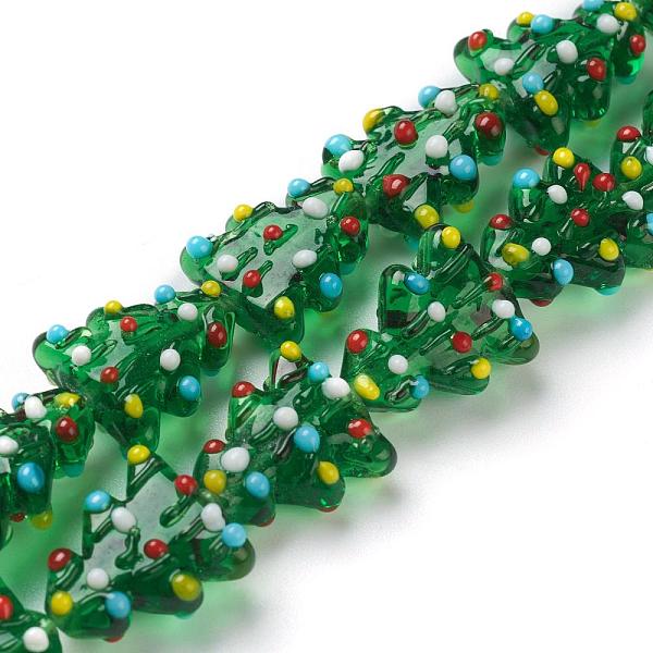 PandaHall Handmade Lampwork Beads, Christmas Tree, Bumpy, Green, 17x14.5x7.5mm, Hole: 2mm, about 20pcs/strand, 13.78''(35cm) Lampwork Tree...
PandaHall Handmade Lampwork Beads, Christmas Tree, Bumpy, Green, 17x14.5x7.5mm, Hole: 2mm, about 20pcs/strand, 13.78''(35cm) Lampwork Tree...