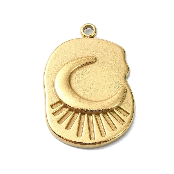 PandaHall Ion Plating(IP) 304 Stainless Steel Pendants, Real 18K Gold Plated, Oval Charm, Moon, 23x15x2.5mm, Hole: 1.6mm 304 Stainless Steel...
PandaHall Ion Plating(IP) 304 Stainless Steel Pendants, Real 18K Gold Plated, Oval Charm, Moon, 23x15x2.5mm, Hole: 1.6mm 304 Stainless Steel...