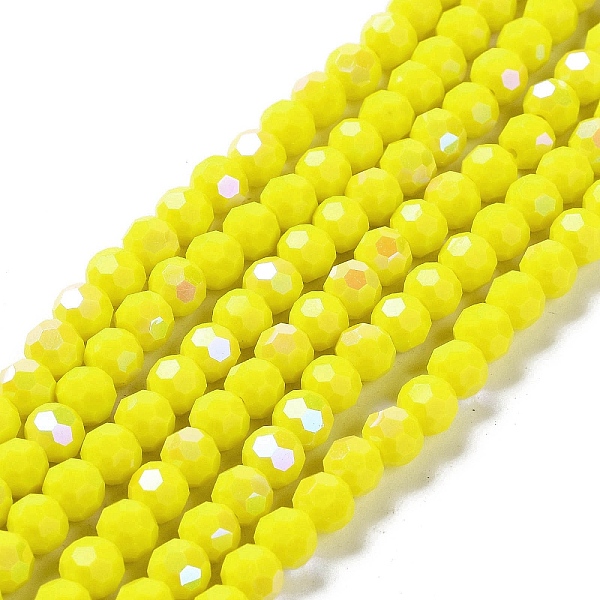 PandaHall Opaque Glass Beads Strands, Faceted, Round, Yellow, 6x5.5mm, Hole: 0.9mm, about 94~97pcs/strand, 21.06~21.18''(53.5~53.8cm) Glass...
PandaHall Opaque Glass Beads Strands, Faceted, Round, Yellow, 6x5.5mm, Hole: 0.9mm, about 94~97pcs/strand, 21.06~21.18''(53.5~53.8cm) Glass...