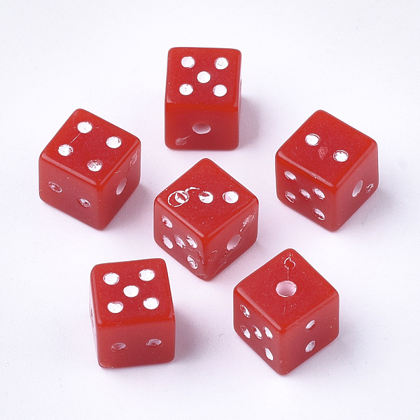 PandaHall Acrylic Beads, Dice, Red, 7.5x7.5x7.5mm, Hole: 1.5mm, about 1000pcs/500g Acrylic Cube Red
PandaHall Acrylic Beads, Dice, Red, 7.5x7.5x7.5mm, Hole: 1.5mm, about 1000pcs/500g Acrylic Cube Red