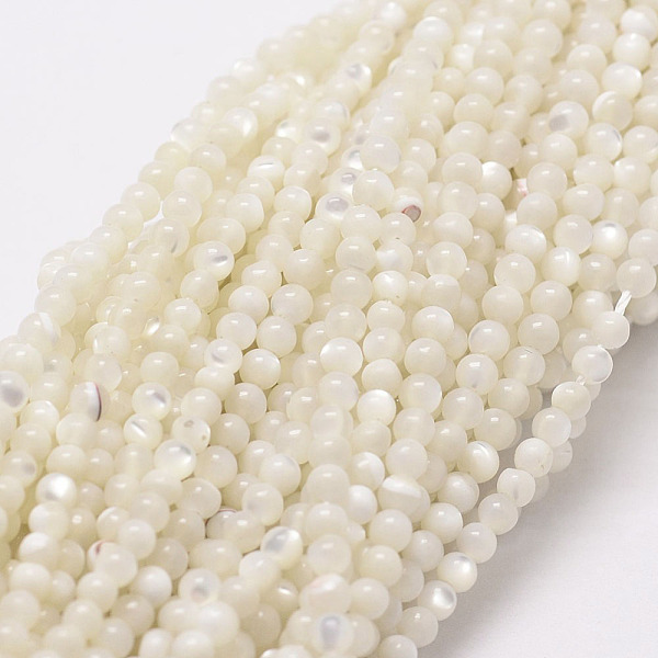 PandaHall Natural White Shell Beads, Mother of Pearl Shell Beads Strands, Round, 2mm, Hole: 0.5mm, about 190pcs/strand White Shell Round
PandaHall Natural White Shell Beads, Mother of Pearl Shell Beads Strands, Round, 2mm, Hole: 0.5mm, about 190pcs/strand White Shell Round