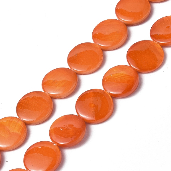 PandaHall Spray Painted Natural Freshwater Shell Beads Strands, Flat Round, Orange, 12.5x3mm, Hole: 1mm, about 32pcs/strand, 15.63 inch...
PandaHall Spray Painted Natural Freshwater Shell Beads Strands, Flat Round, Orange, 12.5x3mm, Hole: 1mm, about 32pcs/strand, 15.63 inch...