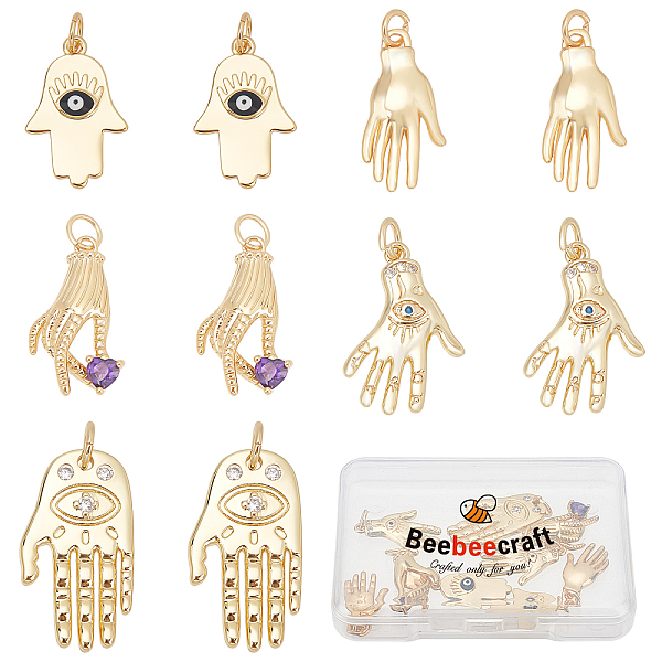 PandaHall Beebeecraft 10Pcs 5 Style Brass Micro Pave Cubic Zirconia Pendants, Brass Pendants, Brass Enamel Pendants, Long-Lasting Plated..., Multicolor
PandaHall Beebeecraft 10Pcs 5 Style Brass Micro Pave Cubic Zirconia Pendants, Brass Pendants, Brass Enamel Pendants, Long-Lasting Plated..., Multicolor