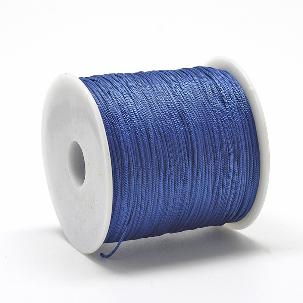 PandaHall Polyester Cords, Medium Blue, 0.8mm, about 131.23~142.16 yards(120~130m)/roll Polyester Blue
PandaHall Polyester Cords, Medium Blue, 0.8mm, about 131.23~142.16 yards(120~130m)/roll Polyester Blue