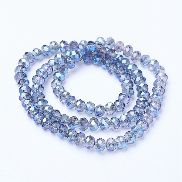 PandaHall Electroplate Transparent Glass Beads Strands, Full Rainbow Plated, Faceted, Rondelle, Cornflower Blue, 3x2mm, Hole: 0.8mm, about...
PandaHall Electroplate Transparent Glass Beads Strands, Full Rainbow Plated, Faceted, Rondelle, Cornflower Blue, 3x2mm, Hole: 0.8mm, about...