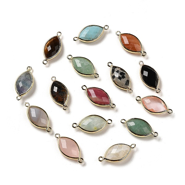 PandaHall Natural & Synthetic Mixed Stone Faceted Connector Charms, Rack Plating Brass Horse Eye Links, Golden, 25x11.5x5.5mm, Hole: 1.6mm...
PandaHall Natural & Synthetic Mixed Stone Faceted Connector Charms, Rack Plating Brass Horse Eye Links, Golden, 25x11.5x5.5mm, Hole: 1.6mm...