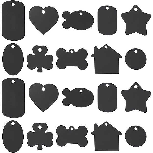 PandaHall BENECREAT 20Pcs 10 Style Aluminum Stamping Blanks Tags Black Rectangle/Flat Round/Oval/Star/Heart Dog Tags with Hole for Necklace...
PandaHall BENECREAT 20Pcs 10 Style Aluminum Stamping Blanks Tags Black Rectangle/Flat Round/Oval/Star/Heart Dog Tags with Hole for Necklace...