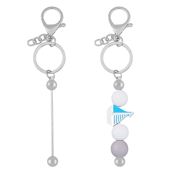 PandaHall Iron Bar Beadable Keychain for Jewelry Making DIY Crafts, with Lobster Clasps, Platinum, 151mm Iron
PandaHall Iron Bar Beadable Keychain for Jewelry Making DIY Crafts, with Lobster Clasps, Platinum, 151mm Iron