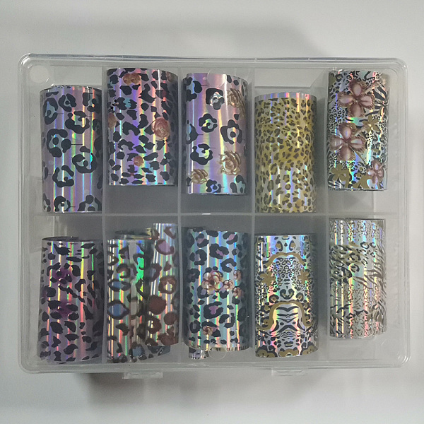 PandaHall Nail Art Transfer Stickers, Nail Decals, DIY Nail Tips Decoration for Women, Leopard Print Pattern, 100x4cm, 10sheets/box Plastic..., Multicolor
PandaHall Nail Art Transfer Stickers, Nail Decals, DIY Nail Tips Decoration for Women, Leopard Print Pattern, 100x4cm, 10sheets/box Plastic..., Multicolor