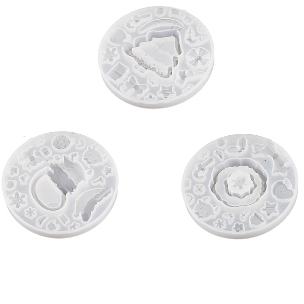 PandaHall Christmas Theme Wreath/Sock/Tree DIY Silicone Quicksand Molds, Shaker Molds, Resin Casting Molds, for UV Resin, Epoxy Resin Craft..., White
PandaHall Christmas Theme Wreath/Sock/Tree DIY Silicone Quicksand Molds, Shaker Molds, Resin Casting Molds, for UV Resin, Epoxy Resin Craft..., White