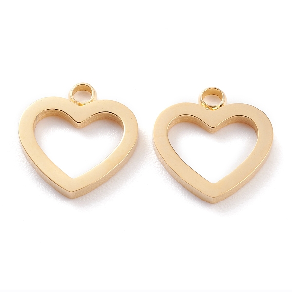 PandaHall Ion Plating(IP) 304 Stainless Steel Charms, Laser Cut, Heart, Golden, 13x12x1.5mm, Hole: 1.6mm 304 Stainless Steel Heart
PandaHall Ion Plating(IP) 304 Stainless Steel Charms, Laser Cut, Heart, Golden, 13x12x1.5mm, Hole: 1.6mm 304 Stainless Steel Heart