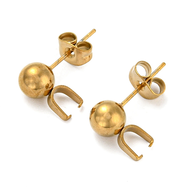 PandaHall Ion Plating(IP) 304 Stainless Steel Stud Earring Findings, Ball Stud Earring Post, for Half Drilled Beads, Golden, 11x6mm, Pin...
PandaHall Ion Plating(IP) 304 Stainless Steel Stud Earring Findings, Ball Stud Earring Post, for Half Drilled Beads, Golden, 11x6mm, Pin...