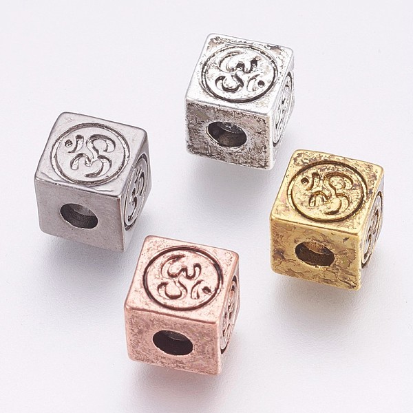 PandaHall Brass Beads, Cube with Om Symbol, Mixed Color, 8x8x8mm, Hole: 3mm Brass Cube Multicolor
PandaHall Brass Beads, Cube with Om Symbol, Mixed Color, 8x8x8mm, Hole: 3mm Brass Cube Multicolor