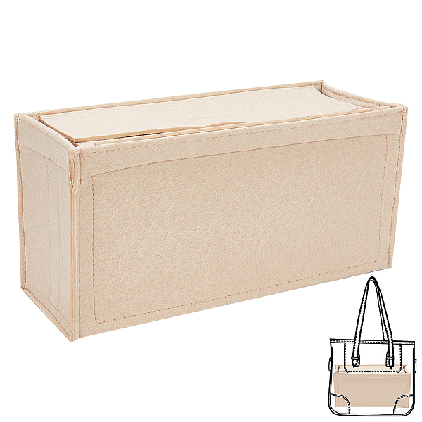 PandaHall Wool Felt Purse Organizer Insert, Tote Shaper Liner, Travel Makeup Bag Accessories, Rectangle, Tan, 30x11x15cm Wool Orange
PandaHall Wool Felt Purse Organizer Insert, Tote Shaper Liner, Travel Makeup Bag Accessories, Rectangle, Tan, 30x11x15cm Wool Orange
