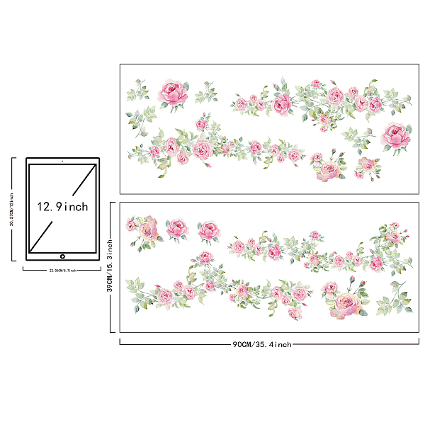PandaHall SUPERDANT Pink Flower Vine Wall Sticker Bud Leaves PVC Wall Self-adhesive Stickers Removable Wall Art for Girl's Room Living Room...
PandaHall SUPERDANT Pink Flower Vine Wall Sticker Bud Leaves PVC Wall Self-adhesive Stickers Removable Wall Art for Girl's Room Living Room...