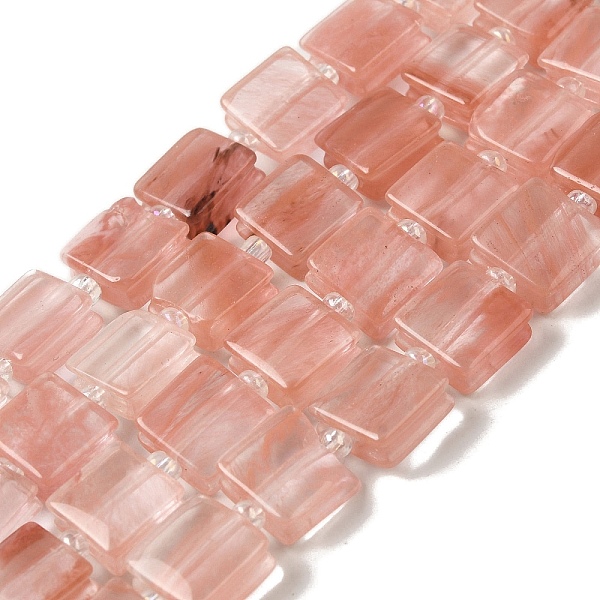 PandaHall Cherry Quartz Glass Beads Strands, Square, with Seed Beads, 10~10.5x10~10.5x5~5.5mm, Hole: 1.6mm, about 32pcs/strand, 15.16~15.35...
PandaHall Cherry Quartz Glass Beads Strands, Square, with Seed Beads, 10~10.5x10~10.5x5~5.5mm, Hole: 1.6mm, about 32pcs/strand, 15.16~15.35...