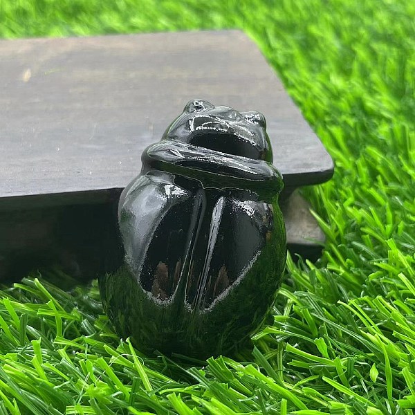 PandaHall Natural Obsidian Carved Healing Ladybird Figurines, Reiki Energy Stone Display Decorations, 50mm Obsidian Ladybug
PandaHall Natural Obsidian Carved Healing Ladybird Figurines, Reiki Energy Stone Display Decorations, 50mm Obsidian Ladybug