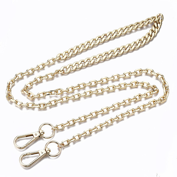 PandaHall Bag Chains Straps, Iron Curb Link Chains and Cable Link Chains, with Alloy Swivel Clasps, for Bag Replacement Accessories, Light...
PandaHall Bag Chains Straps, Iron Curb Link Chains and Cable Link Chains, with Alloy Swivel Clasps, for Bag Replacement Accessories, Light...