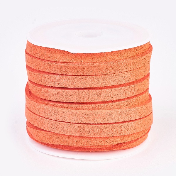 PandaHall Faux Suede Cord, Faux Suede Lace, Orange Red, 5x1.5mm, about 5.46 yards(5m)/roll Faux Suede Red
PandaHall Faux Suede Cord, Faux Suede Lace, Orange Red, 5x1.5mm, about 5.46 yards(5m)/roll Faux Suede Red