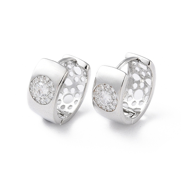 PandaHall Brass Micro Pave Cubic Zirconia Hoop Earrings, Flat Round, Real Platinum Plated, 13x6.5mm Cubic Zirconia Clear
PandaHall Brass Micro Pave Cubic Zirconia Hoop Earrings, Flat Round, Real Platinum Plated, 13x6.5mm Cubic Zirconia Clear