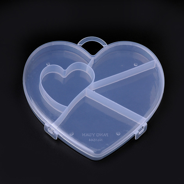 PandaHall Plastic Bead Storage Containers, 5 Compartments, Heart, Clear, 15.2x16x1.9cm, Hole: 2.7x2.3cm Plastic Heart Clear
PandaHall Plastic Bead Storage Containers, 5 Compartments, Heart, Clear, 15.2x16x1.9cm, Hole: 2.7x2.3cm Plastic Heart Clear