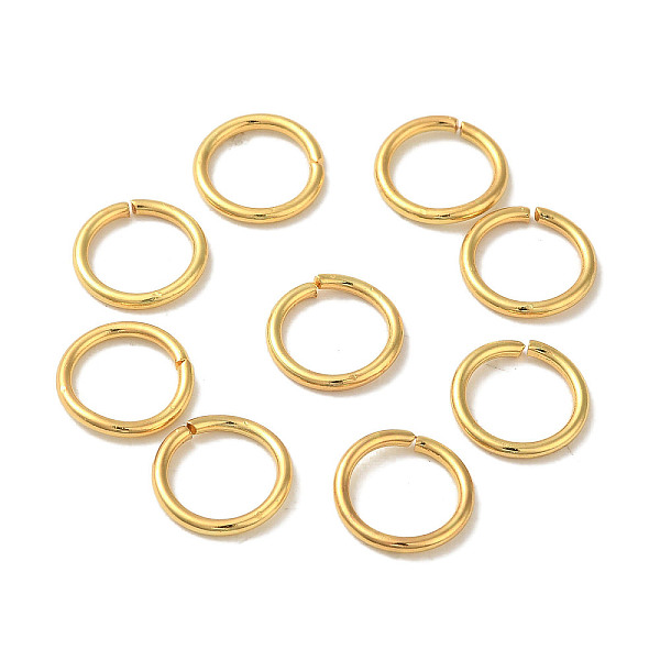 PandaHall 304 Stainless Steel Open Jump Rings, Flat Round, Real 18K Gold Plated, 10x1.2mm, Inner Diameter: 7.5mm 304 Stainless Steel Flat...
PandaHall 304 Stainless Steel Open Jump Rings, Flat Round, Real 18K Gold Plated, 10x1.2mm, Inner Diameter: 7.5mm 304 Stainless Steel Flat...