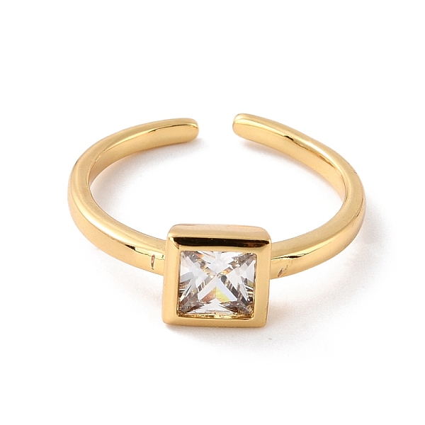 PandaHall Square Cubic Zirconia Cuff Ring for Her, Adjustable Open Ring, Cadmium Free & Lead Free, Real 18K Gold Plated, US Size 6 1/2...
PandaHall Square Cubic Zirconia Cuff Ring for Her, Adjustable Open Ring, Cadmium Free & Lead Free, Real 18K Gold Plated, US Size 6 1/2...