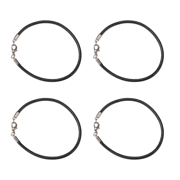 PandaHall Cowhide Leather Cord Bracelet Making, with Brass Cord Ends, Iron Jump Rings and Alloy Lobster Claw Clasps, Black, 200x3mm Leather...
PandaHall Cowhide Leather Cord Bracelet Making, with Brass Cord Ends, Iron Jump Rings and Alloy Lobster Claw Clasps, Black, 200x3mm Leather...