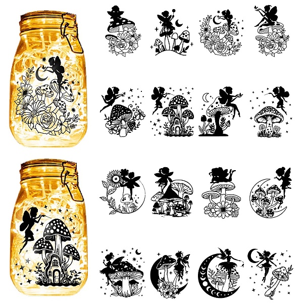 PandaHall CREATCABIN 16Pcs Fairy Angel Silhouettes Mason Jar Decor Mushroom Laser Cut Cardboard Scrapbook Cutouts Die Cuts PVC for Crafting...
PandaHall CREATCABIN 16Pcs Fairy Angel Silhouettes Mason Jar Decor Mushroom Laser Cut Cardboard Scrapbook Cutouts Die Cuts PVC for Crafting...