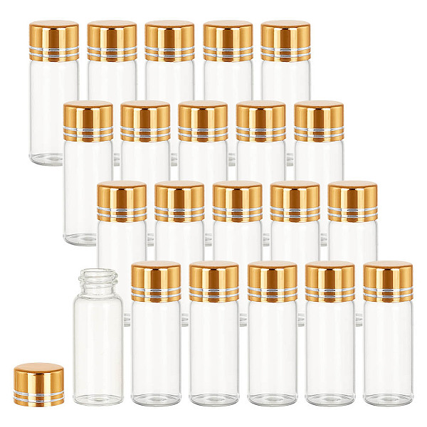 PandaHall 20Pcs Glass Empty Refillable Bottle, with Aluminum Cover, Travel Cosmetic Containers, Column, Clear, 4.3cm, Capacity: 4ml...
PandaHall 20Pcs Glass Empty Refillable Bottle, with Aluminum Cover, Travel Cosmetic Containers, Column, Clear, 4.3cm, Capacity: 4ml...