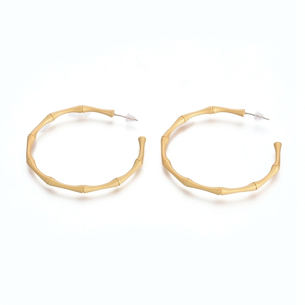 PandaHall Semicircular Brass Stud Earrings, Half Hoop Earrings, with 925 Sterling Silver Pin and Plastic Ear Nuts, Long-Lasting Plated...
PandaHall Semicircular Brass Stud Earrings, Half Hoop Earrings, with 925 Sterling Silver Pin and Plastic Ear Nuts, Long-Lasting Plated...
