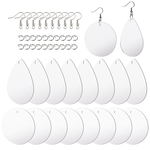 PandaHall DIY Dangle Earring Making, with Acrylic Pendants, 304 Stainless Steel Jump Rings and Brass Earring Hooks, Clear Acrylic Clear
PandaHall DIY Dangle Earring Making, with Acrylic Pendants, 304 Stainless Steel Jump Rings and Brass Earring Hooks, Clear Acrylic Clear