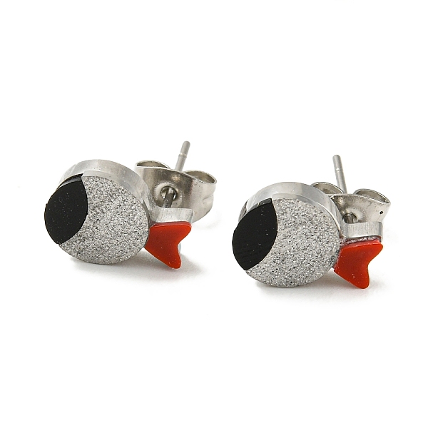 PandaHall Acrylic Fish Stud Earrings, 304 Stainless Steel Earrings, Stainless Steel Color, 8x10.5mm Acrylic Fish Red
PandaHall Acrylic Fish Stud Earrings, 304 Stainless Steel Earrings, Stainless Steel Color, 8x10.5mm Acrylic Fish Red