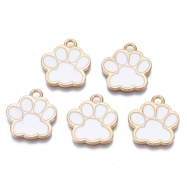PandaHall Alloy Enamel Pendants, Cadmium Free & Lead Free, Dog Paw Prints, White, 17.5x16x1.5mm, Hole: 2mm Alloy+Enamel Paw Print White
PandaHall Alloy Enamel Pendants, Cadmium Free & Lead Free, Dog Paw Prints, White, 17.5x16x1.5mm, Hole: 2mm Alloy+Enamel Paw Print White