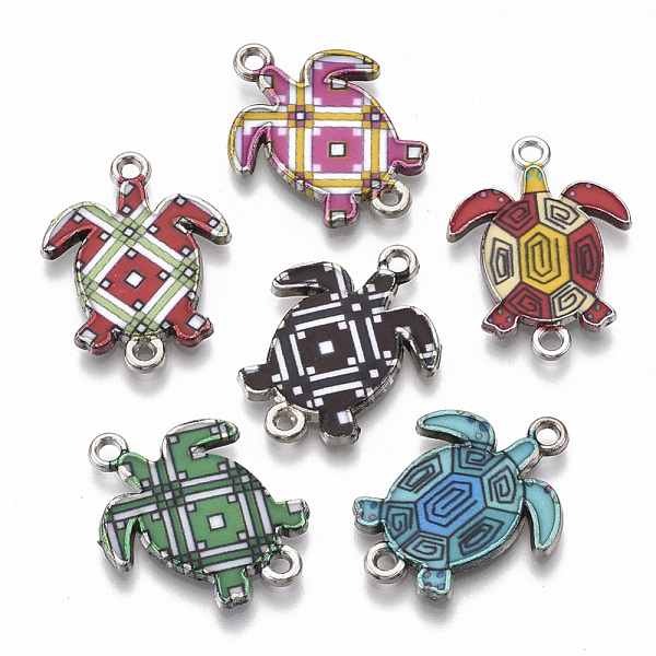 PandaHall Printed Alloy Links connectors, with Enamel, Platinum, Tortoise, Mixed Color, 24x18x2mm, Hole: 1.5~1.8mm Alloy+Enamel Tortoise..., Multicolor
PandaHall Printed Alloy Links connectors, with Enamel, Platinum, Tortoise, Mixed Color, 24x18x2mm, Hole: 1.5~1.8mm Alloy+Enamel Tortoise..., Multicolor