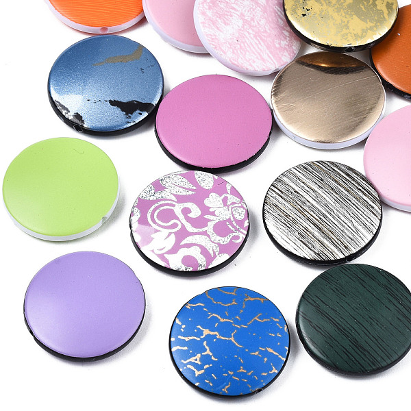 PandaHall Printed Acrylic Beads, Flat Round, Mixed Color, 25x5mm, Hole: 1.6mm, about 215pcs/500g Acrylic Flat Round Multicolor
PandaHall Printed Acrylic Beads, Flat Round, Mixed Color, 25x5mm, Hole: 1.6mm, about 215pcs/500g Acrylic Flat Round Multicolor