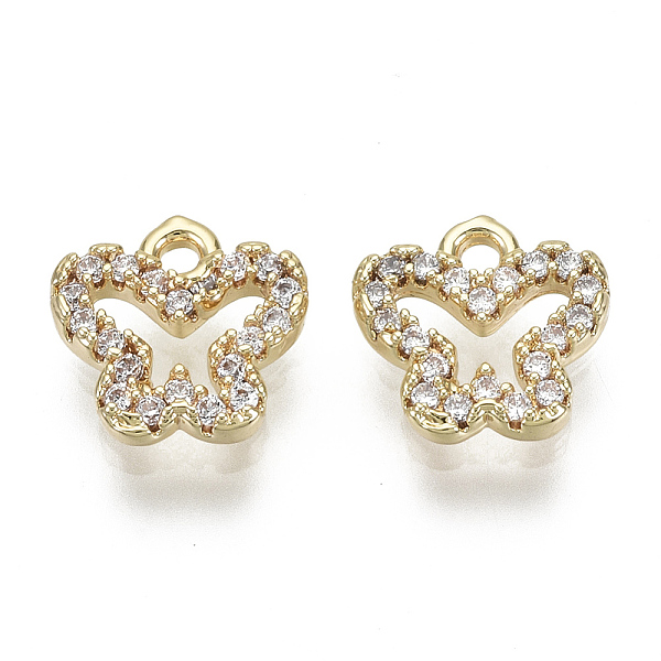 PandaHall Brass Micro Pave Clear Cubic Zirconia Charms, Nickel Free, Butterfly, Real 18K Gold Plated, 9x9x2mm, Hole: 1.2mm Brass+Cubic...
PandaHall Brass Micro Pave Clear Cubic Zirconia Charms, Nickel Free, Butterfly, Real 18K Gold Plated, 9x9x2mm, Hole: 1.2mm Brass+Cubic...
