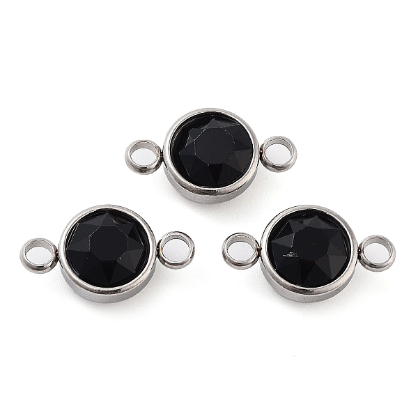 PandaHall Glass Connector Charms, Faceted, Flat Round Links, with Stainless Steel Color Tone 304 Stainless Steel Findings, Jet..., Black
PandaHall Glass Connector Charms, Faceted, Flat Round Links, with Stainless Steel Color Tone 304 Stainless Steel Findings, Jet..., Black
