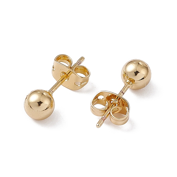 PandaHall Rack Plating Brass Round Ball Stud Earrings for Women, Lead Free & Cadmium Free, Real 18K Gold Plated, 16x5mm, Pin: 0.7mm Brass...
PandaHall Rack Plating Brass Round Ball Stud Earrings for Women, Lead Free & Cadmium Free, Real 18K Gold Plated, 16x5mm, Pin: 0.7mm Brass...