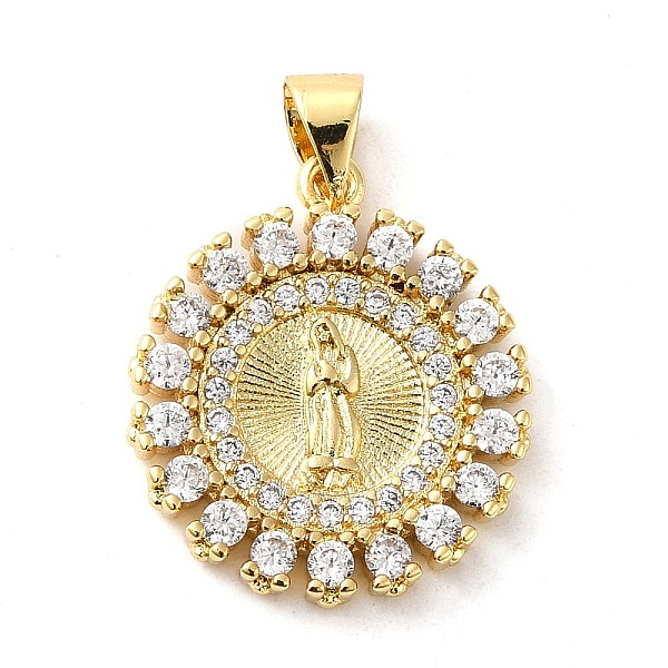 PandaHall Rack Plating Brass Micro Pave Cubic Zirconia Pendants, Cadmium Free & Lead Free, Long-Lasting Plated, Flat Round, Real 18K Gold..., Clear
PandaHall Rack Plating Brass Micro Pave Cubic Zirconia Pendants, Cadmium Free & Lead Free, Long-Lasting Plated, Flat Round, Real 18K Gold..., Clear