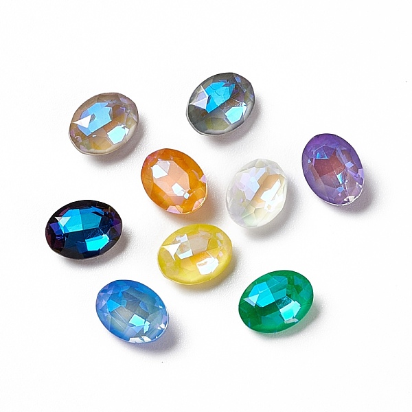 PandaHall Mocha Fluorescent Style Eletroplate K9 Glass Rhinestone Cabochons, Pointed Back, Oval, Mixed Color, 8x6x3.5mm Glass Rhinestone..., Multicolor
PandaHall Mocha Fluorescent Style Eletroplate K9 Glass Rhinestone Cabochons, Pointed Back, Oval, Mixed Color, 8x6x3.5mm Glass Rhinestone..., Multicolor